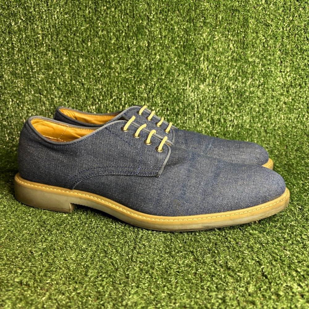 Alfani Cooper Denim Textile Lace Up Casual Classic Oxford Shoes Blue Mens 12M